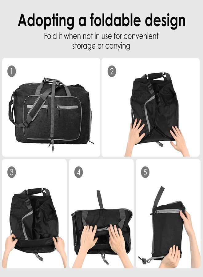 THDUJAYJAY 65l Foldable Duffles Bag,Large Duffle Bags for Travel,Waterproof Packable Duffle Bag for Travels,Travel Organizer Pouch Weekend Overnight Tote for Men Women - Image 5